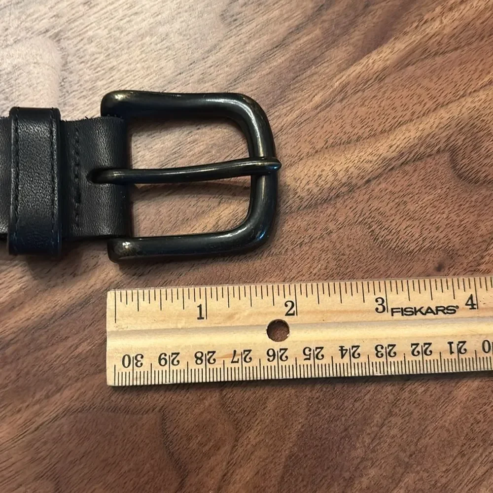Levi's Men's Black Braided Leather Belt - Adjustable